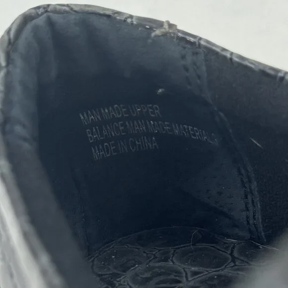 BOC Born Concept Womens Size 7 Gray Croc Faux Leather Peggy Slip On Clogs Shoes - Picture 10 of 15